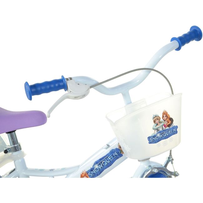 Bicicleta copii dino bikes 12' snow queen hubdb-124rl-sq