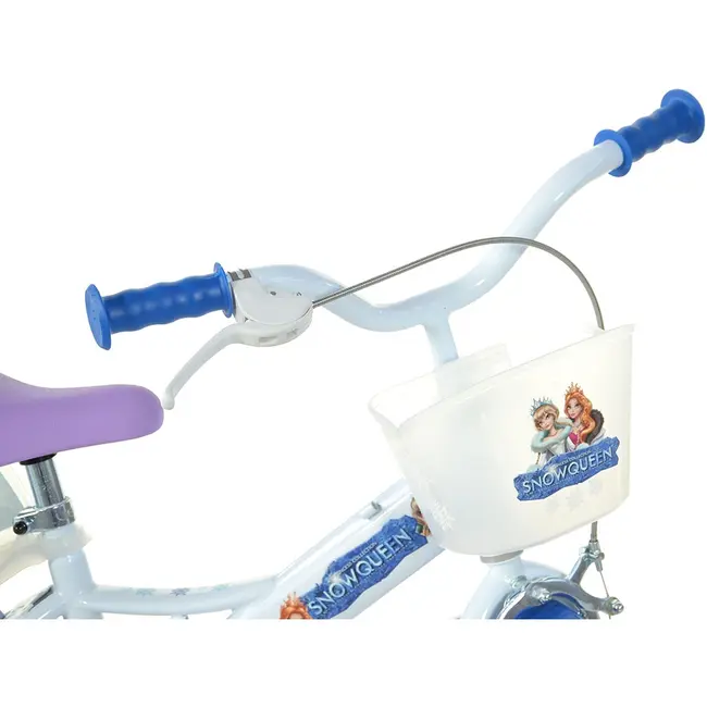 Bicicleta copii dino bikes 12' snow queen hubdb-124rl-sq