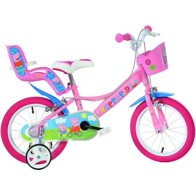 Bicicleta copii dino bikes 14' peppa pig hubdb-144r-pgs