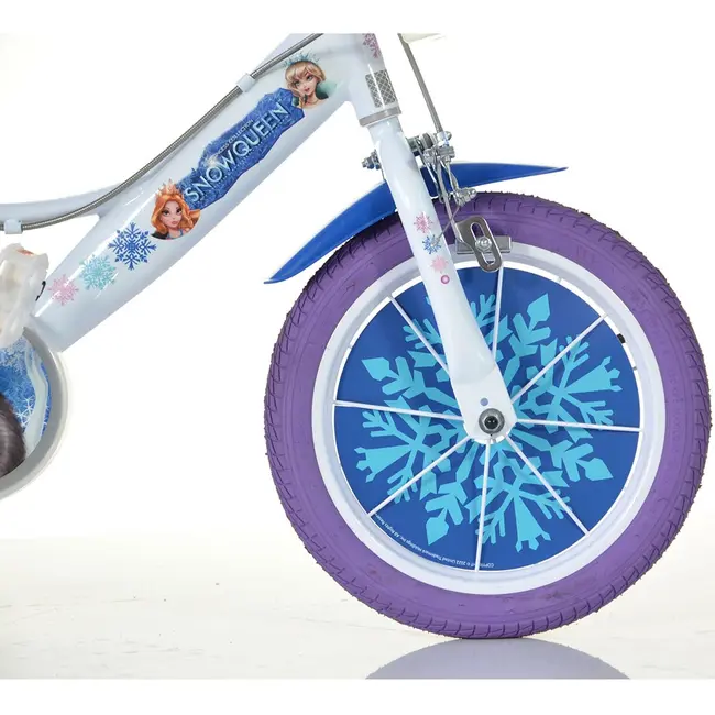 Bicicleta copii dino bikes 14' snow queen hubdb-144r-sq