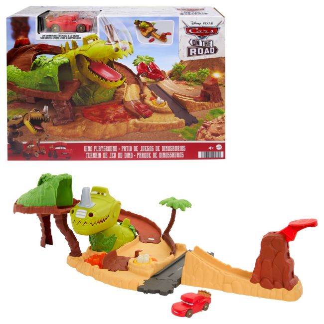 CARS SET DE JOACA DINO SI MASINUTA CAVE FULGER MCQUEEN VIVMTHMD74