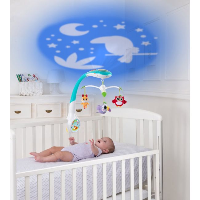 Carusel muzical cu proiectie Chiccoo Padurea magica, 0 luni+ CHC11350-1