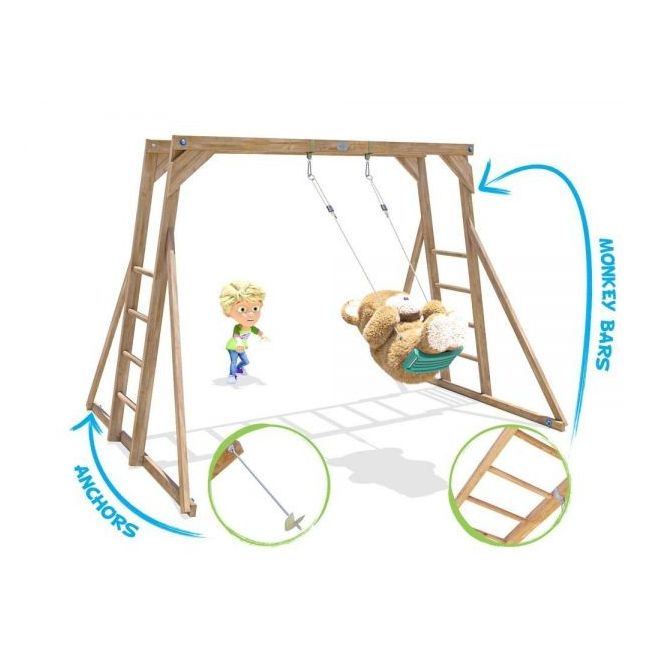 Catarator monkey bars cu leagan dunster house - okedhps709s