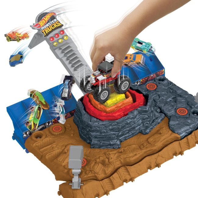 HOT WHEELS MONSTER TRUCKS ARENA SMASHERS BONE SHAKER ARENA ULTIMATE CRUSH VIVMTHNB96