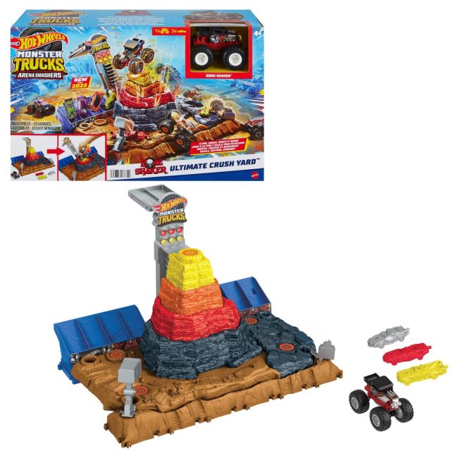 HOT WHEELS MONSTER TRUCKS ARENA SMASHERS BONE SHAKER ARENA ULTIMATE CRUSH VIVMTHNB96