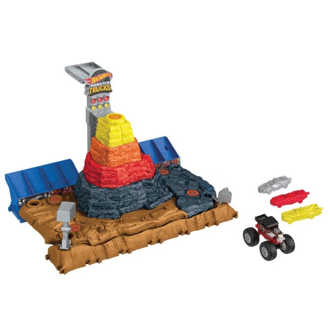 HOT WHEELS MONSTER TRUCKS ARENA SMASHERS BONE SHAKER ARENA ULTIMATE CRUSH VIVMTHNB96