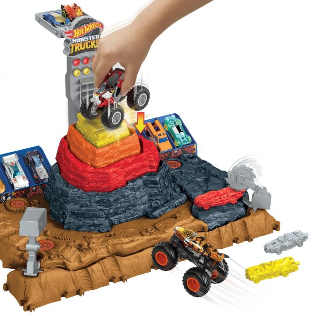HOT WHEELS MONSTER TRUCKS ARENA SMASHERS BONE SHAKER ARENA ULTIMATE CRUSH VIVMTHNB96