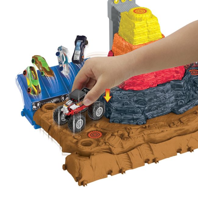 HOT WHEELS MONSTER TRUCKS ARENA SMASHERS BONE SHAKER ARENA ULTIMATE CRUSH VIVMTHNB96