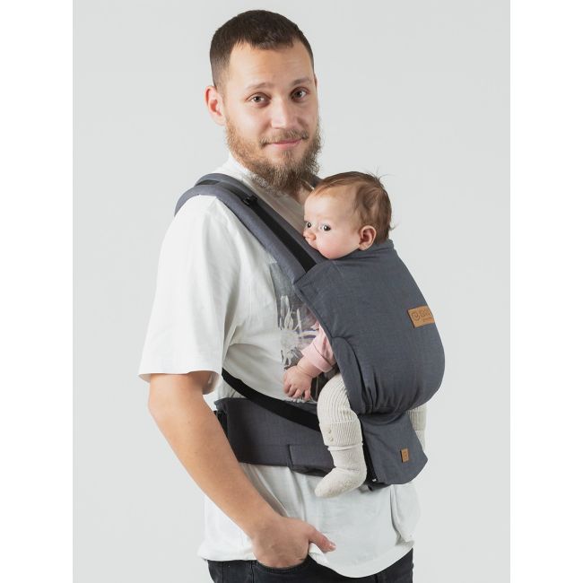 Marsupiu isara quick full buckle v2 graphite linen