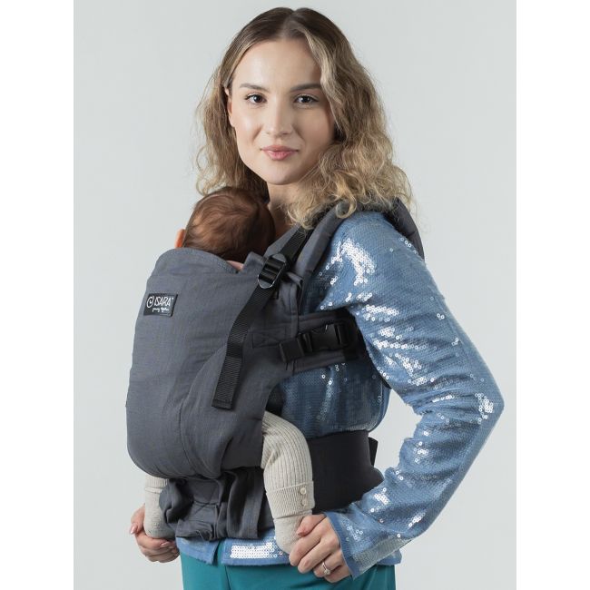 Marsupiu isara the one graphite linen