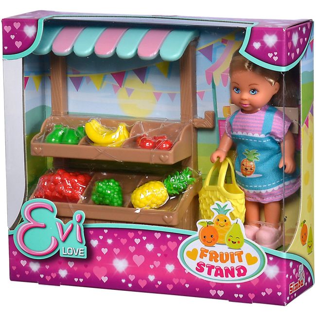 Papusa simba evi love fruit stand 12 cm cu accesorii hubs105733563