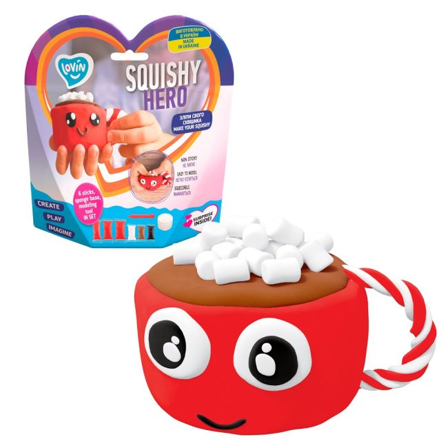 Set Air Clay cu argila usoara pentru modelaj Lovin - 6 culori - Squishy Hero - Cupcao KRTOK70125