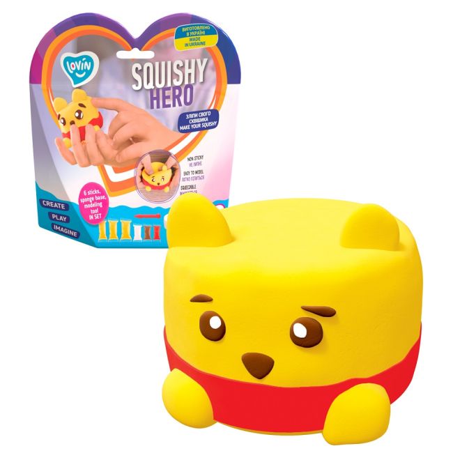 Set Air Clay cu argila usoara pentru modelaj Lovin - 6 culori - Squishy Hero - Squiny Pooh KRTOK70128
