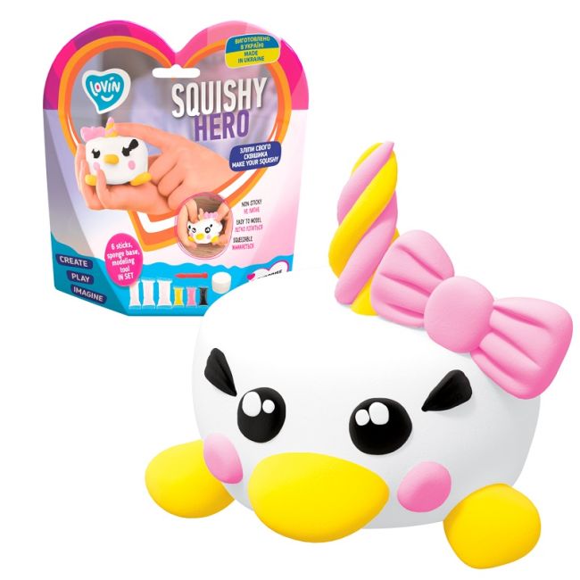 Set Air Clay cu argila usoara pentru modelaj Lovin - 6 culori - Squishy Hero - Teensy-Weensy KRTOK70129