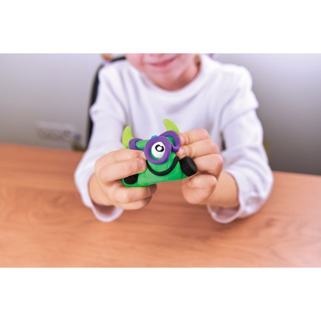 Set Air Clay pentru modelaj Lovin - 18 culori -  Squishy Monsters KRTOk70130