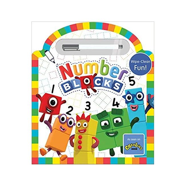 Carticica scriu si sterg- numberblocks 123