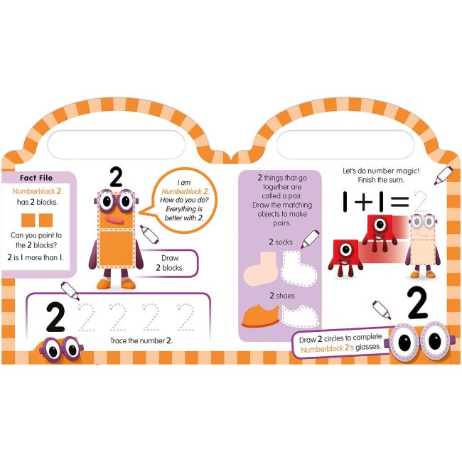Carticica scriu si sterg- numberblocks 123