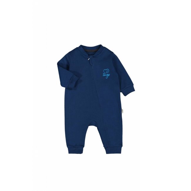 Salopeta cu maneca lunga nou nascut BLEUMARIN, Tongs baby (Marime: 6-9 luni) JEMtgs_3627bleuma_3