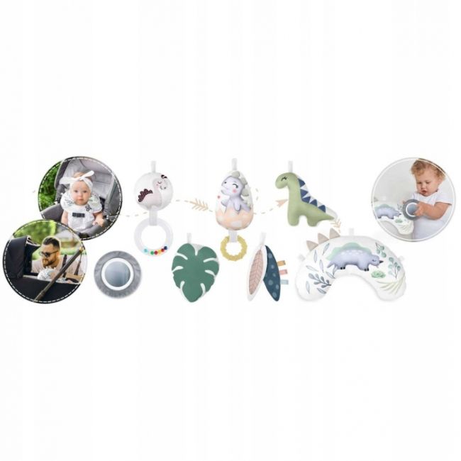 Salteluta de joaca pentru copii nukido dino 730200 - gri edeedi730200