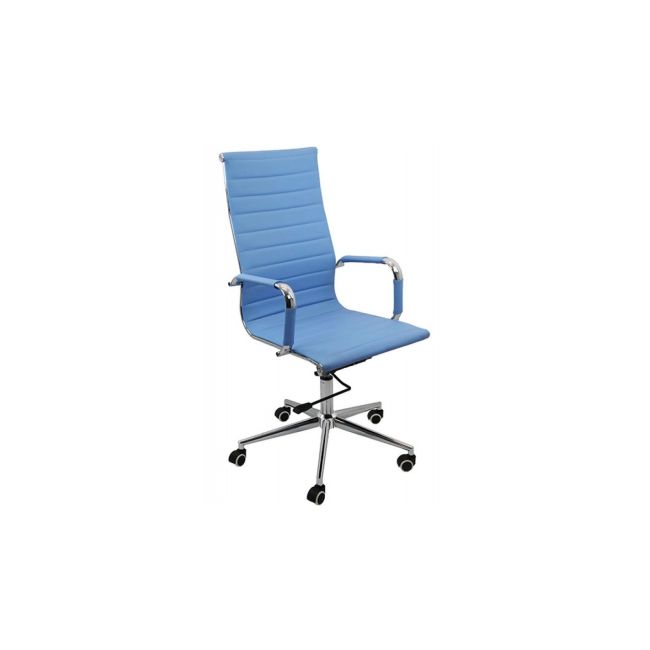 Scaun birou off 802, ergomic, mecanism balans si rotire, baza cromata, 110 kg drm975