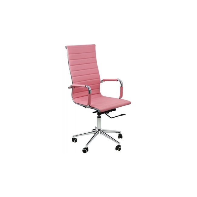 Scaun birou off 802, ergomic, mecanism balans si rotire, baza cromata, 110 kg drm975