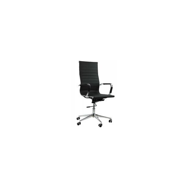 Scaun birou off 802, ergomic, mecanism balans si rotire, baza cromata, 110 kg drm975