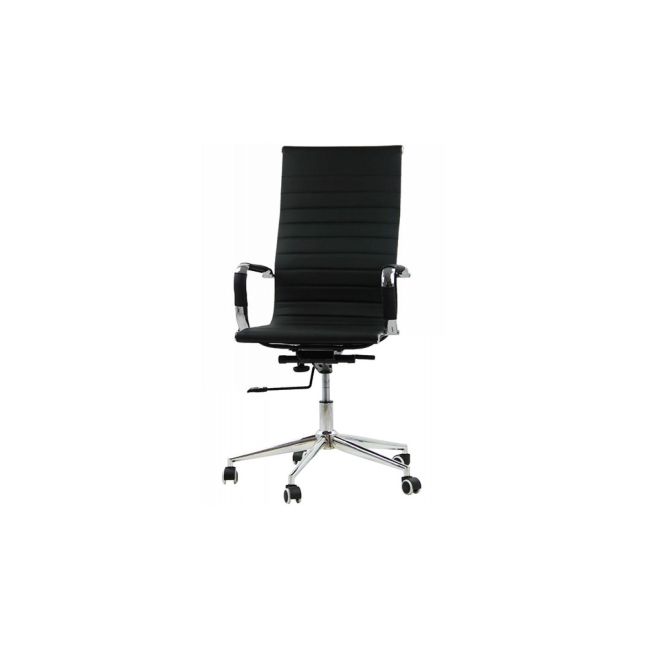 Scaun birou off 802, ergomic, mecanism balans si rotire, baza cromata, 110 kg drm975