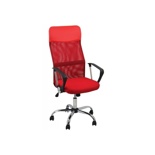Scaun birou ergonomic mesh off 907, baza cromata, cu tetiera, mecanism de balans, 110 kg drm999