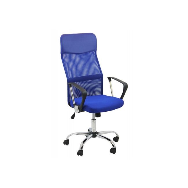 Scaun birou ergonomic mesh off 907, baza cromata, cu tetiera, mecanism de balans, 110 kg drm999