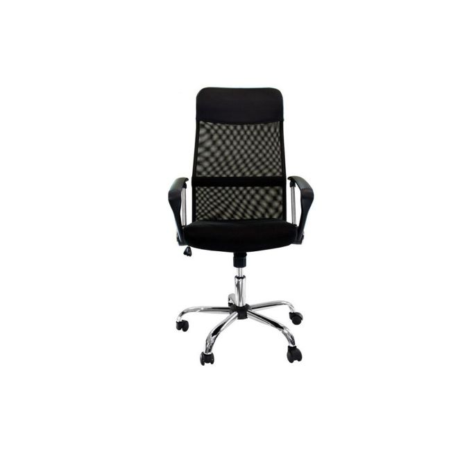 Scaun birou ergonomic mesh off 907, baza cromata, cu tetiera, mecanism de balans, 110 kg drm999