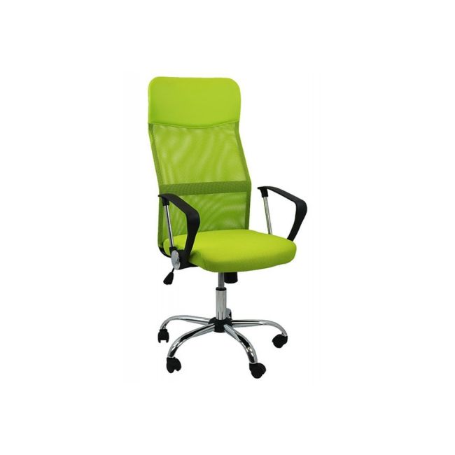 Scaun birou ergonomic mesh off 907, baza cromata, cu tetiera, mecanism de balans, 110 kg drm999