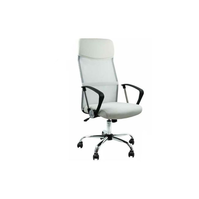 Scaun birou ergonomic mesh off 907, baza cromata, cu tetiera, mecanism de balans, 110 kg drm999