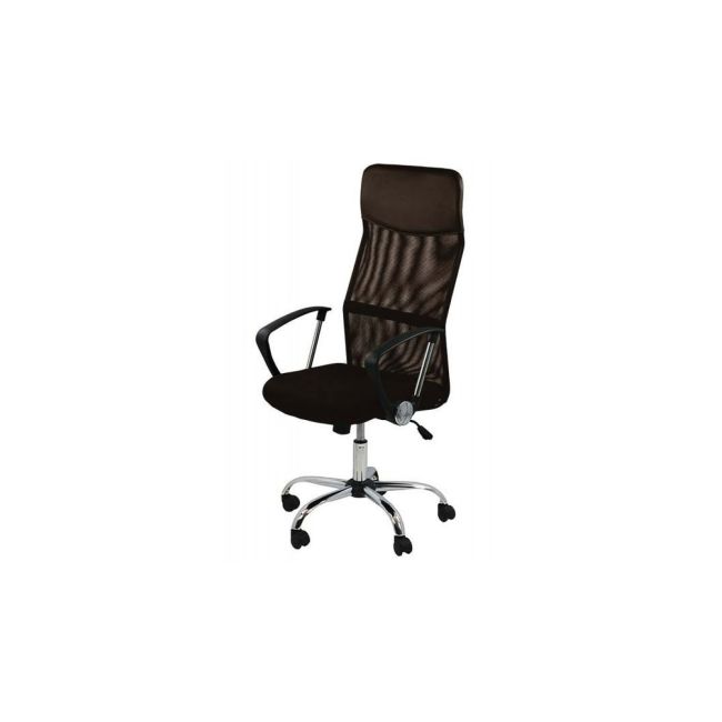 Scaun birou ergonomic mesh off 907, baza cromata, cu tetiera, mecanism de balans, 110 kg drm999