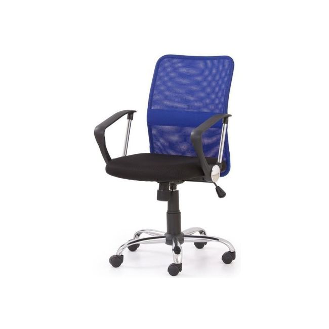 Scaun de birou hm tony, mesh, ergonomic, inaltime ajustabila, suport lombar, 102 kg, albastru drm2795