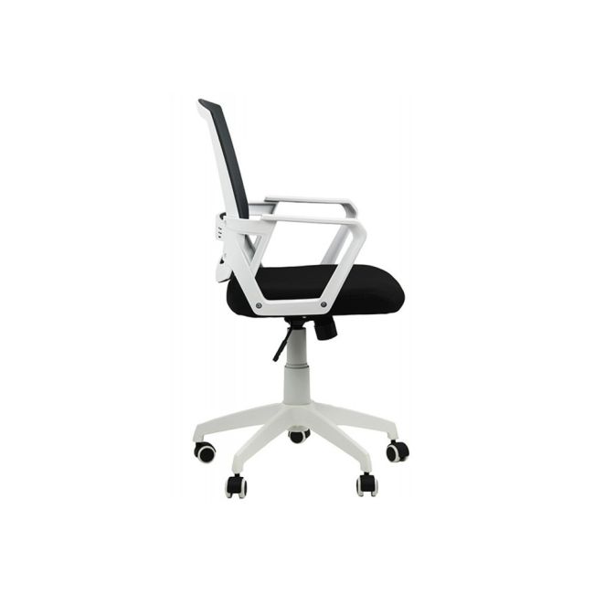 Scaun birou off 624, ergonomic, mesh, mecanism balans, reglabil inaltime, baza polipropilena, 90 kg, negru drm2833