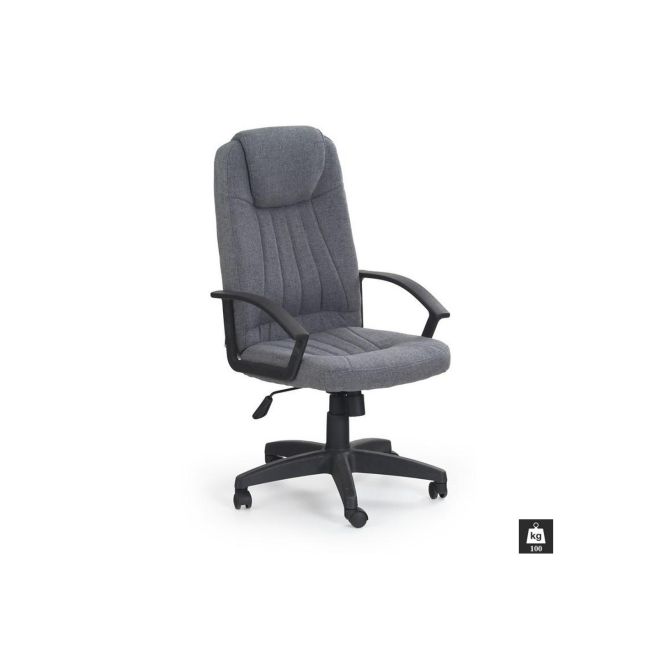 Scaun birou hm rino, ergonomic, stofa, inaltime reglabila, mecanism balansare, 100 kg, 122x61x40 cm, gri drm2097