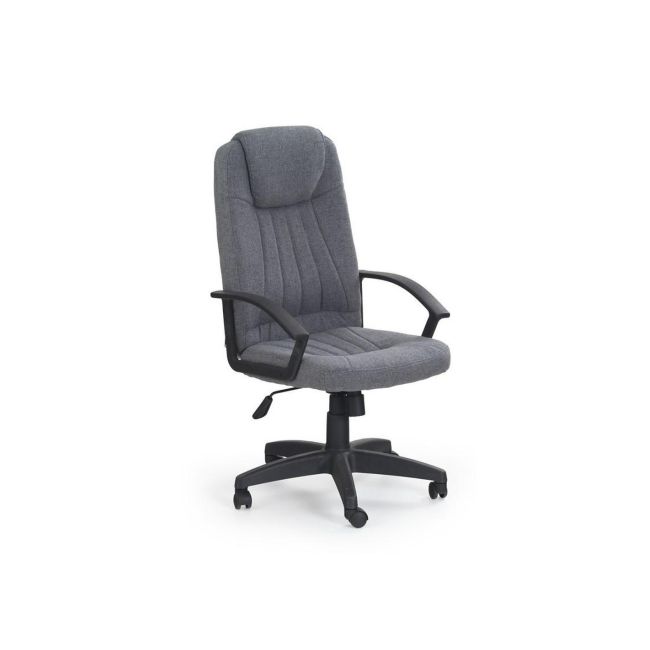 Scaun birou hm rino, ergonomic, stofa, inaltime reglabila, mecanism balansare, 100 kg, 122x61x40 cm, gri drm2097
