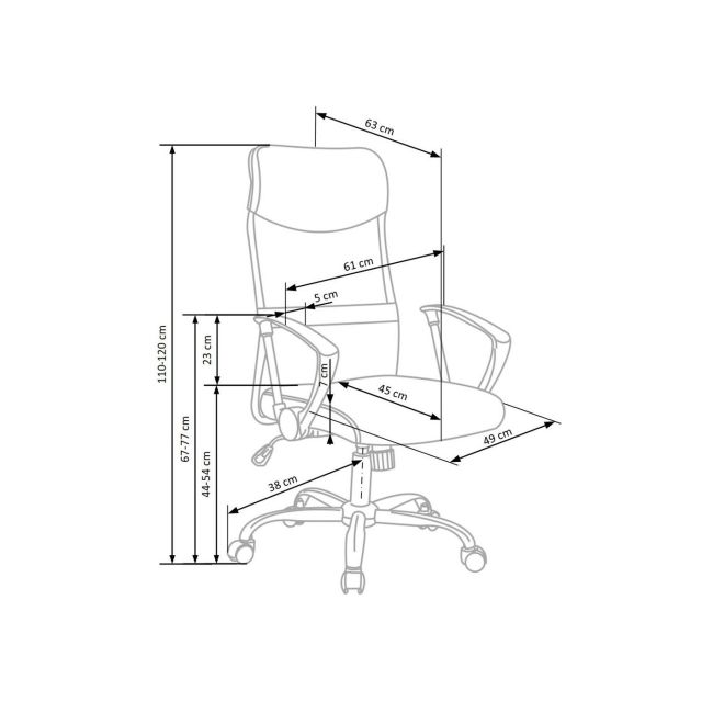 Scaun birou hm vire, mesh, ergonomic, cadru metal, tetiera cu piele ecologica, inaltime ajustabila, mecanism balansare, 100 kg, negru drm1988