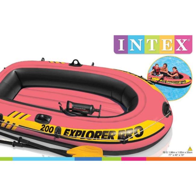 Barca gonflabila explorer 200 Intex 196x102x33cm JUBBG-S2401654