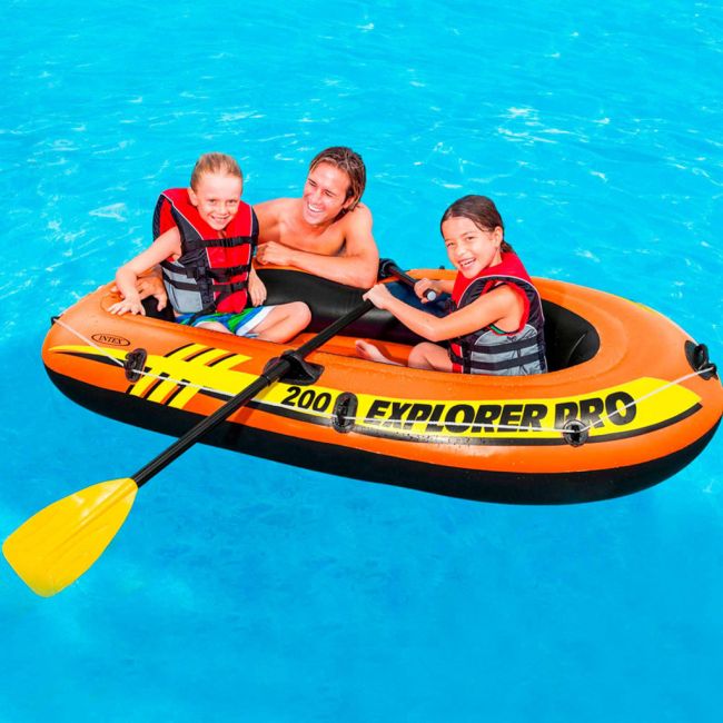 Barca gonflabila explorer 200 Intex 196x102x33cm JUBBG-S2401654