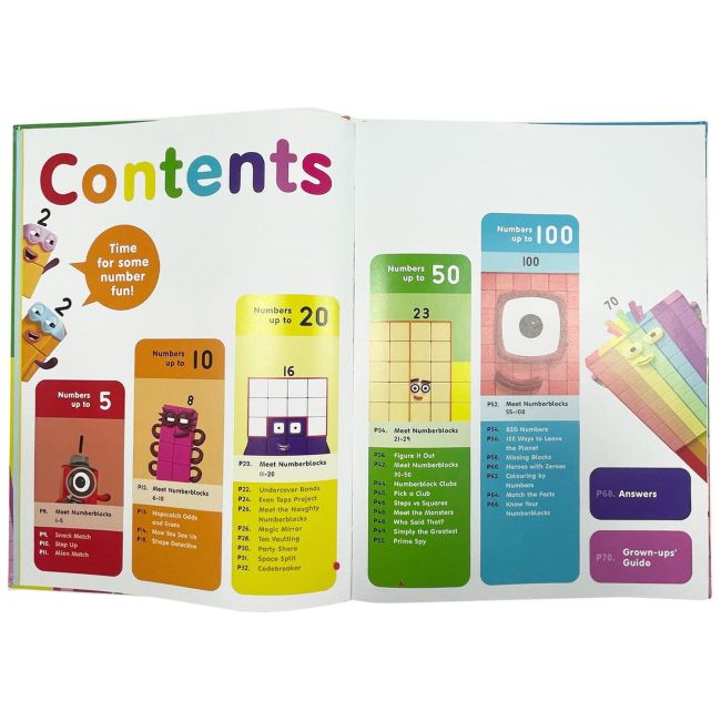 Marea carte cu activitati numberblocks