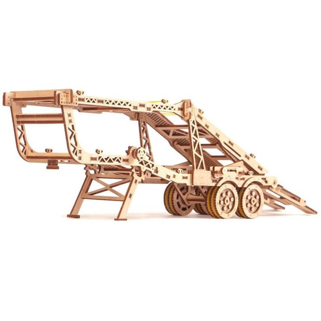 Puzzle 3D din lemn remorca auto pentru tirul Big Rig JUBUD-00018