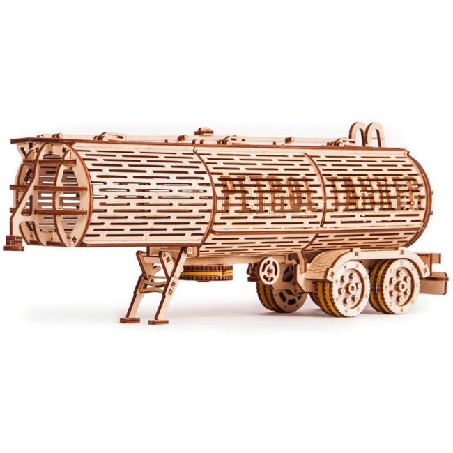 Puzzle 3D din lemn remorca cisterna pentru tirul Big Rig JUBUD-00019