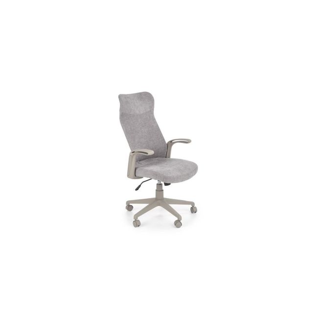 Scaun birou ergonomic hm arctic, stofa, mecanism de balans, cadru polipropilena, rotatie 360°, 100 kg, gri drm8840