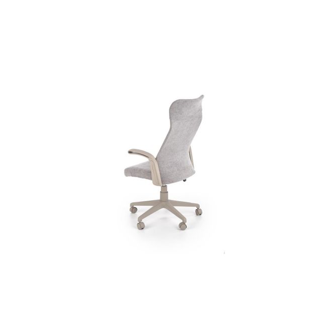 Scaun birou ergonomic hm arctic, stofa, mecanism de balans, cadru polipropilena, rotatie 360°, 100 kg, gri drm8840