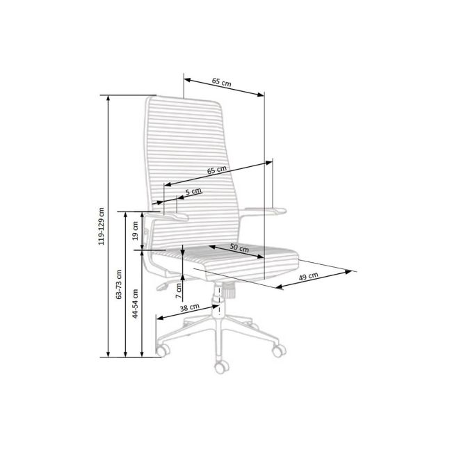 Scaun birou hm arezzo gri drm8815