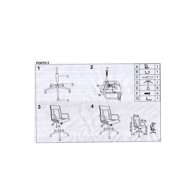 Scaun birou ergonomic, hm porto 2, mecanism de balans, brate tapitate, cadru cromat, 100 kg, alb drm3985