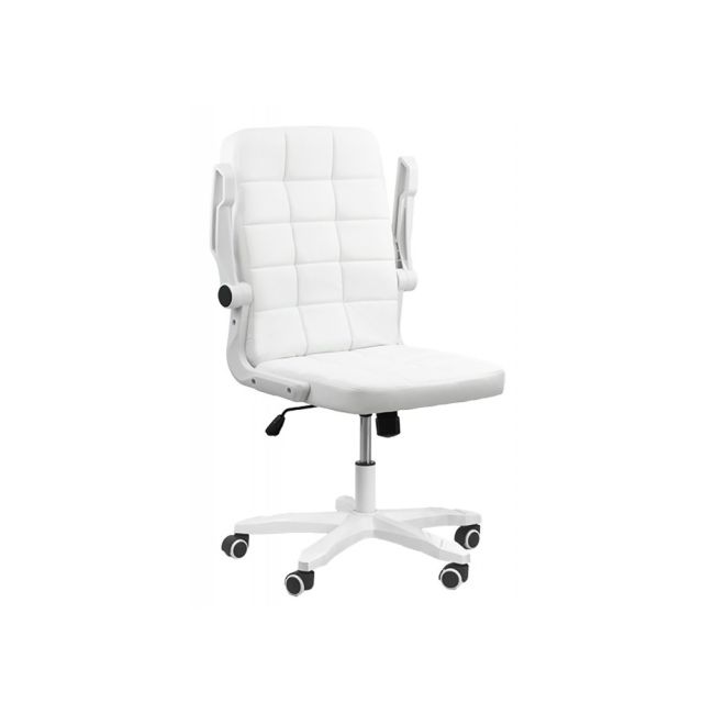 Scaun birou off 332, cotiere rabatabile, piele ecologica, roti gumate, mecanism balans, ergonomic, 100 kg drm4930
