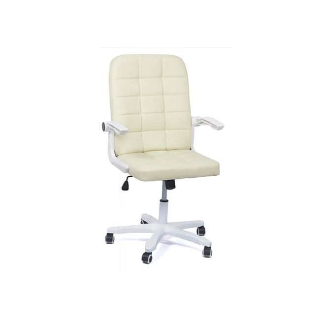 Scaun birou off 332, cotiere rabatabile, piele ecologica, roti gumate, mecanism balans, ergonomic, 100 kg drm4930
