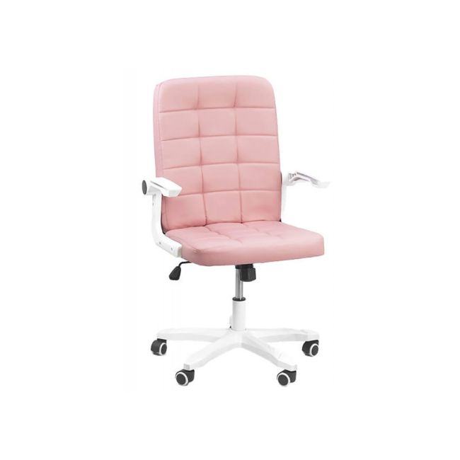 Scaun birou off 332, cotiere rabatabile, piele ecologica, roti gumate, mecanism balans, ergonomic, 100 kg drm4930